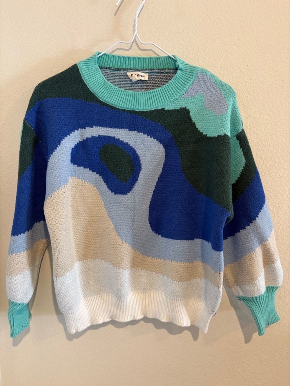 Colorful Abstract Pattern Sweater | Size S/M